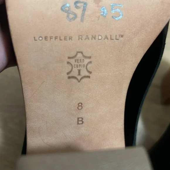 Loeffler Randall open-toe leather black ankle boot - Picture 4 of 4